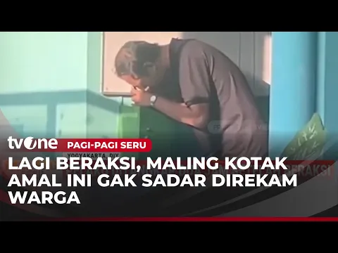 VIRAL! Wajah Pelaku Pencurian Kotak Infak Terekam Jelas Kamera