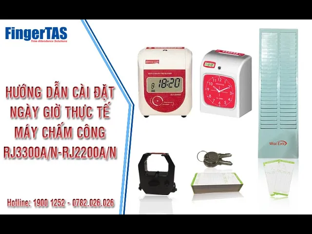 Cài Ngày giờ thực tế RJ2200A/N, RJ3300A/N