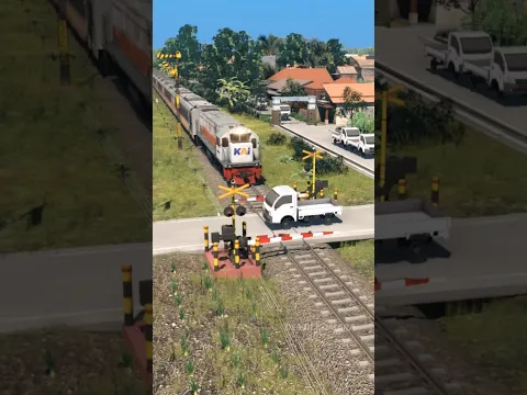 Terjadi lagi perlintasan kereta api di dunia terbalik
