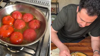 عمرك سمعت ببنت خالتها لقلاية البندورة وصفة سر ية 