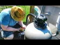 Installing a pool pump and filter on an above ground swimming pool