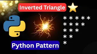 Inverted Triangle Pattern in Python Star Pattern Printing Made Easy Learn through Animation