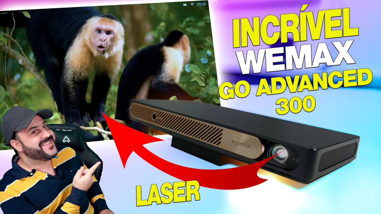 Este Projetor Laser Portátil é Impressionante - WEMAX GO ADVANCED 300