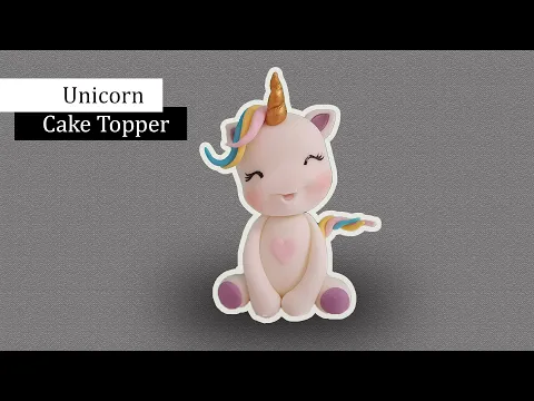Download MP3 How to Make Fondant Unicorn Cake Topper