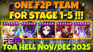 ONE F2P TEAM FOR TOA HELL 1 2 3 4 5 LAIMA ASCHUBEL MOOKWOL MASHA MANANNAN SUMMONERS WAR