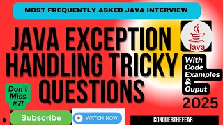 Top 10 Java Exception Handling Tricky Interview Questions Real Code Examples Interview Tips