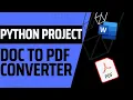 MS Word To PDF using Python In Hindi By MasterOfCoding