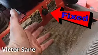 How to fix a stuck deck height knob on a zero turn mower