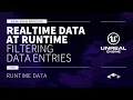 REALTIME DATA AT RUNTIME - FILTERING DATA ENTRIES