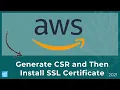 How to generate csr and install ssl certificate aws ec2 Easiest way