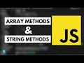 Array and String methods in javascript