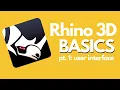 Rhino 3D Basics - Pt 1 User Interface Tutorial