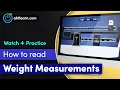 LearningTools Reading Weight Measurements on a Physician Mechanical Beam Scale