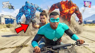 Lava And Ice Titan Attacked On lucia And Franklin In GTA 5 to GTA 6 | Part 4