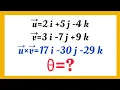 How to Find the Angle Between Two Vectors in 3D