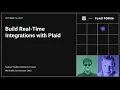Build real time integrations with Plaid