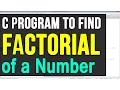 C Programming Exercise - Factorial Program Tutorials