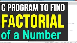 C Programming Exercise - Factorial Program Tutorials
