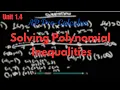 Solving Polynomial Inequalities Made Easy Step-by-Step Guide AP Pre-Calculus UNIT 1