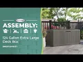 Suncast 124 Gallon Extra Large Deck Box Assembly
