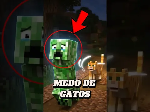 Por que os Creepers têm medo de gatos? 😨 #minecraft #shorts