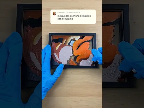 Naruto Con El Kurama En Vidrio...