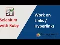 Selenium with Ruby - Session 8 Work with Links Hyperlink