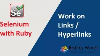 Selenium with Ruby - Session 8 Work with Links Hyperlink