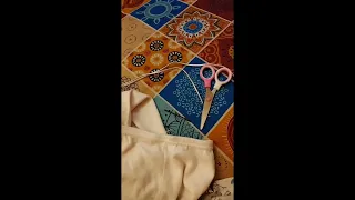تصليح او تدكيك استك بنطالونات البيت بطريقة سهلة                   دندنها