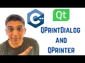 Qt Tutorials For Beginners - QPrintDialog and QPrinter