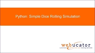 Python Simple Dice Rolling Simulation