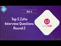 Top 5 Zoho Interview Questions Round 2 - Set 2