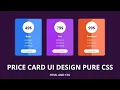 Price Table User Interface Design with HTML5 CSS3 - How to make pricing table