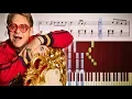 TINY DANCER Elton John - Piano Tutorial SHEETS