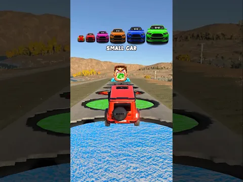 Big and Small G Class Cars vs Minecraft Steve