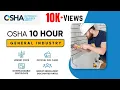 OSHA 10 Hour General Industry Training OSHA Safety Courses