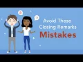 5 Mistakes to Avoid During Closing Remarks for a Speech Brian Tracy
