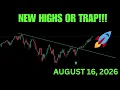 MARKET IS ABOUT TO MAKE NEW HIGHS MUST WATCH