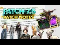 FFXIV 7 5 Patch Notes Preliminary