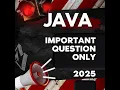 Java Only Important Question Solution 2025 MCS024