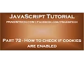 How to check if cookies are enabled