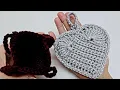 Learn To Crochet Cute Little Heart Coin Purse Crochet Tutorial - Bagoday