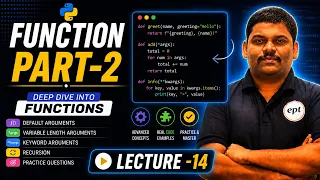 FUNCTIONS Part-2 in Python Lecture 14 Python Full Course for Beginners