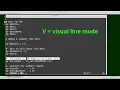 Vim 16 Visual Mode