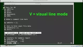 Vim 16 Visual Mode