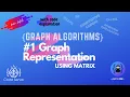 1 0 Graph Representation Using Adjacency Matrix in c with code explanation Graph Theory Hindi