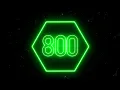 Green sota neon timer 800 seconds countdown