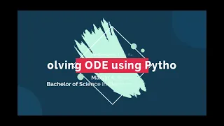 PT Solving ODE using Python
