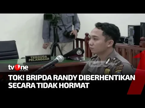 Langgar Kode Etik, Bripda Randy Terima Sanksi Pemecatan Terkait Kasus Aborsi