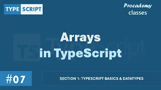 Arrays in TypeScript TypeScript Basics Data Types A Complete TypeScript Course